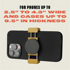 FREAKMOUNT Magnetic Motorcycle Phone Mount - Compatible with Harley Davidson - Premium Billet Aluminum Holder for Gas Tank, High-Speed Magnet Accessories - Fits Most Phones, Electric Yellow
