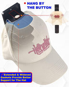 2 Pack Baseball Cap Organizer Can Hold up to 20 Hats for Wall Mount Closet Door Bedroom, Easy to Install Large Capacity Baseb