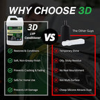 3D Leather, Vinyl & Plastic Conditioner | Restores, Conditions & Protects Car Interiors | Non-Greasy UV Protection for Seats,