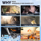 8PCS Windshield Sun Shade Kit for 2021-2026 Tesla Model S Plaid(Not fit Model S) Full Privacy Side Rear Window Shade Cover Foldable Sun Visor Protector Blocks UV&Heat