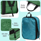 5 Pack Compression Packing Cubes for Travel Space Saving Cubes Luggage Organizer for Suitcase(Blue,Mixed)
