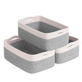 Goodpick Storage Bins, Baskets for Shelves, Cotton Rope Basket for Organization, Closet Organizer Bins, Towel Baskets for Bat