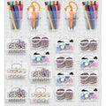 20 Pcs Pegboard Organizer Accessories Clear Peg Board Bins and Cups with Hooks and Loops Kit Pegboard Baskets Set for Craft R