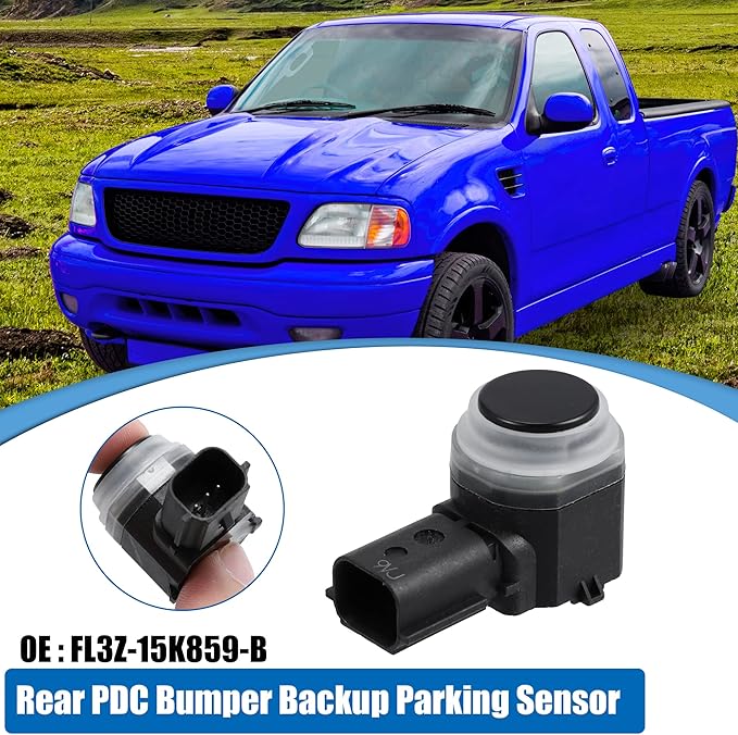 X AUTOHAUX 4 Pcs Rear PDC Bumper Backup Parking Sensor for Ford F-150 2015-2017 for F-250 F-350 F-450 F-550 Super Duty 2015-2016 FL3Z-15K859-B FL3Z15K859B