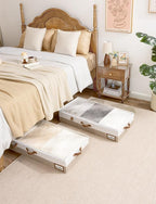 Large Under Bed Storage Containers with 4-Pack Bed Sheet Organizers and Storage