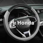 West Llama Customized Auto Car Steering Wheel Cover for Honda Accord Civic CR-V HR-V Pilot Fit Passport Odyssey 14.5-15inch(B