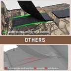 Truck Gun Rack（Set of 2）, Seat Back Gun Rack with Adjustable Straps, 600D Oxford Cloth, Universal Rifle Holder, PVC Coated, Secure Storage Pockets for Hunting Gear, Easy to Install Vehicle Gun Rack