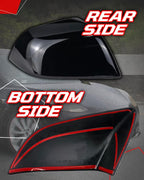Side Mirror Caps Cover Compatible with Tesla Model 3 2017 2018 2019 2020 2021 2022 2023 2024 2025 Gloss Black Mirror Covers