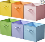 Cupic Cupid 11 Inch Storage Cube, Fabric Cube Storage Bin with Handles, Storage Cube Organizer for Clothes and Toys, Collapsi
