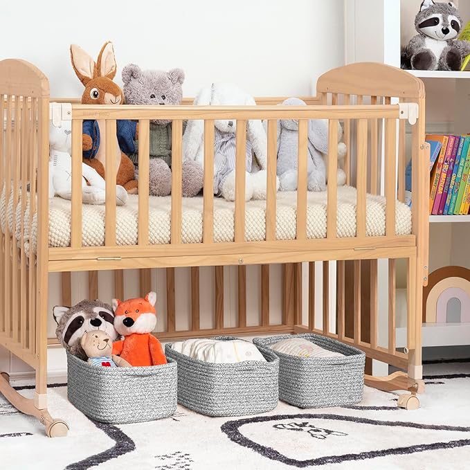 Goodpick Storage Baskets, Small Baskets for Organizing, Toy Storage for Gifting, Woven Rope Shelf Organizer for Nursery Organ