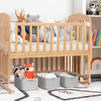 Goodpick Storage Baskets, Small Baskets for Organizing, Toy Storage for Gifting, Woven Rope Shelf Organizer for Nursery Organ