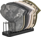 Mkono Hat Organizer for Baseball Caps, Hat Holder for 10 Baseball Caps, Tabletop Hat Rack Stand Hat Storage Display Cap Organ