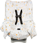 Niko Easy-Wash Children's Car Seat Cover & Liner - 100% Cotton Jersey - Owl Cream/Multi - Fits Most Toddler Car Seats - Unive