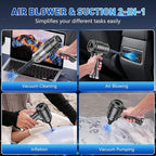 KMM Handheld Car Vacuum Cleaner, 10000PA Vacuum Cleaner & Air Duster, 120W High Power Hand Held Vacuum Cordless, Portable Vac