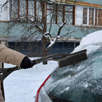 Baderke Snow Brush and Ice Scrapers for Car Windshield Detachable Window Snow Scrapers and Brush with Ergonomic Foam Grip Ice Removal Tool for Cars, Trucks, Suvs(Black)