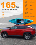 Snailfly Upgraded Cross Bars Fit for Volvo XC60 2018-2026 Lockable Roof Rack Crossbars Cargo Accessories