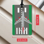 R. Nichols Airport Travel Luggage Tag Set - Sturdy Waterproof Plastic Travel Labels for Baggage, Suitcases, Backpacks, and Di