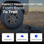 VIAIR Digital EVC88P7 - Portable Air Compressor Tire Inflator for Car, Truck, SUV & RV | Preset Automatic Shut Off Feature | 7-Way Trailer Connector Plug