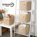 Temary Cube Storage Bins 11 Inch Fabric Storage Baskets 4 Pack Collapsible Storage Cubes Baskets for Gift Empty, Cube Organiz