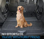 Cargo Mat for Honda Pilot 2026 2025 2024 2023, All Weather TPE Trunk Mat with Backrest Mat Left Storage Tray Mat Car Accessories for Pilot (Cargo Mat with Backrest Mats)