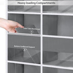 Univivi 6-Shelf Over Door Hanging Organizer Fabric Door Organizer with 10 Deep Pockets and 4 Small PVC Pockets Hanging Storag