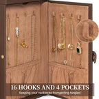 AKOZLIN 6-Tier Jewelry Box Organizer Functional 5 Drawers Leather Jewelry Storage Case for Women Girls Ring Necklace Earring 