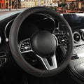 Automative Car Steering Wheel Cover 15 inch Comfort Durability Safety Anti-Slip,Black