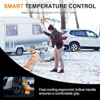 Tire Inflator Portable Air Compressor Built-in Battery - Corded/Cordless Tire Inflator - 9600 mAh & 12V DC, 2X Faster Inflation Handheld Air Compressor, 160PSI Air Pump for Car, SUV, Motorcycle, Ball