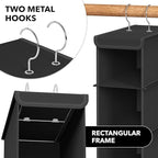 Simple Houseware 2 Pack 10 Shelves Hanging Organizer, Black