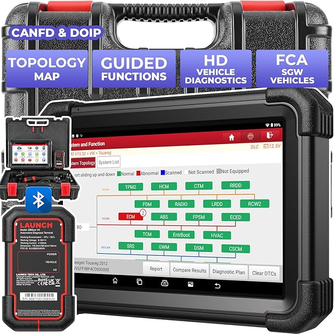 Launch X431 Scanner PRO3 APEX Bidirectional Scan Tool 2026 Upgraded, OEM Topology Map, Online Coding, HD Truck, 55+ Services