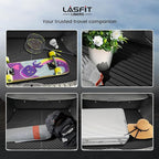 LASFIT Trunk Mat for Lexus RX/RX350/RX350h/RX500h 2025 2024 2023 2026, All Weather TPE RX 350 Cargo Mats Custom Fit for Lexus RX350 Cargo Liner Front & Rear Trunk Liner, Black, Easy to Clean