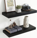 24 Inch Floating Shelves for Wall, 8 Inch Deep Floating Shelf for Storage & Display, Rustic Wall Mounted Shelf with Invisible
