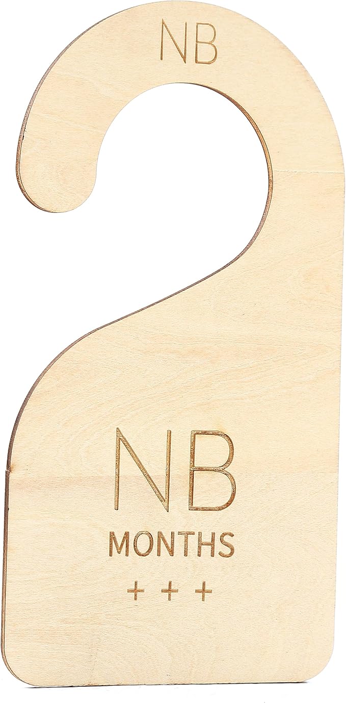 Modern Baby Closet Dividers - Wooden Closet Dividers Baby,Clothes Dividers for Nursery Closet,Newborn to 24 Months for Home N