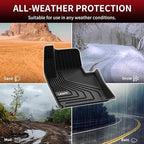LASFIT Floor Mats for Volvo XC60 2018-2026 (Not for PHEV & T8 Hybrid), All Weather Floor Liner TPE Custom Fit 1st & 2nd Row Rubber Car Mats for Volvo XC60 Automotive Accessories, Black