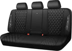 CAR PASS Bling Back Seat Cover, Waterproof Leather Bench Rear Seat Cover Shining Diamond Truck Glitter Crystal Sparkly Rhines