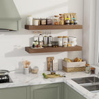 36 Inch Floating Shelves, 12" Deep Floating Shelf Wall Mounted, 36" Wall Shelves, Rustic Deep Bookshelf, Extra Deeper & Thick