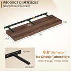 Fun Memories Floating Shelves 36 Inch Long, 9.3Inch Deep Floating Shelves for Wall, Extra Deeper & Thicker Wall Mounted Stora