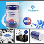 Silica Gel 12 LBS, Indicating Silica Beads (Blue to Pink), Reusable Silica Gel Desiccant Dehumidifier