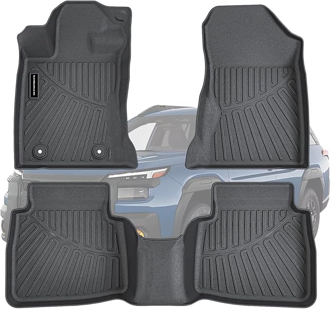 TPE Floor Mats for 2026 Subaru Outback All Weather Car Floor Liners Fit 2026 Subaru Outback Accessories Black