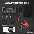 LOKITHOR JP400 Jump Starter with Air Compressor, 2500A 12V Car Battery Jumper Starter Portable (8.5L Gas/6.5L Diesel) with