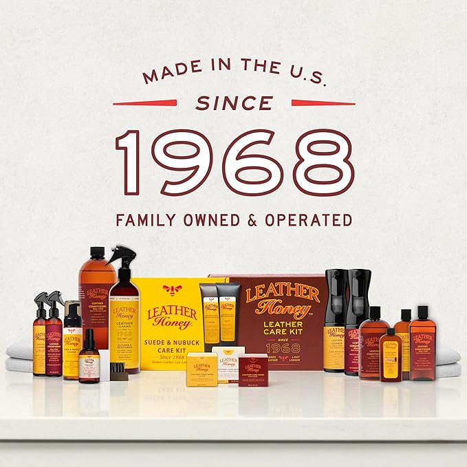 Leather Honey Leather Cleaner: Non-Toxic Leather Care Made in the USA Since 1968. Deep Cleans Leather, Faux & Vinyl - Couches