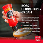 Griot's Garage BOSS Correcting Cream for Car Polishing and Detailing, Swirl, Scratch Remover for Vehicles, 16oz