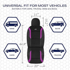 Skechers Memory Foam Car Seat Covers, Air Cool Mesh Thick Seat Covers,Car Seat Covers Front Seats,Airbag Compatible, Automoti