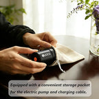 SUOCO Travel Vacuum Pump for Vacuum Storage Bags, Mini USB Rechargeable Portable Cordless Electric Pump for Compression Seal 