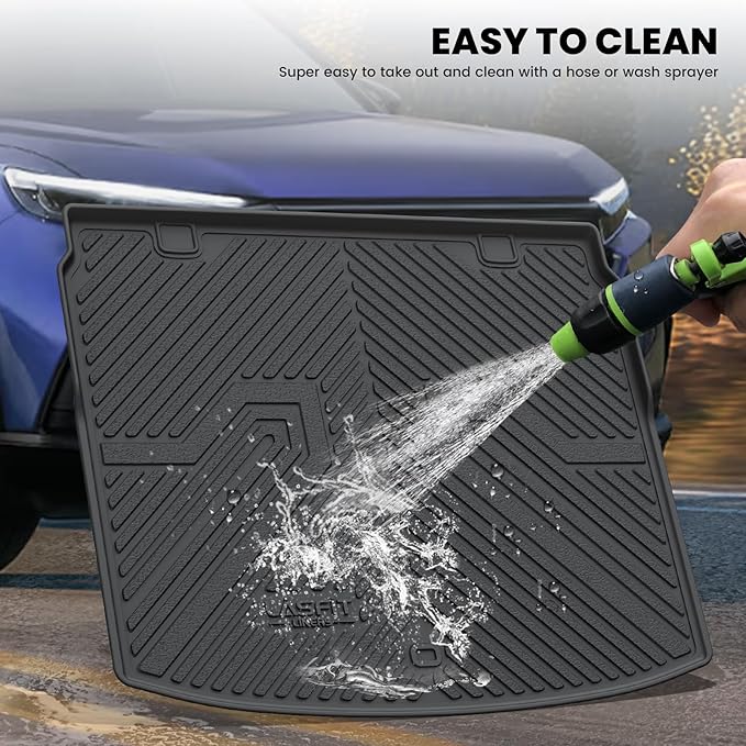 LASFIT Cargo Mat with Backrest Mat for Honda CR-V 2026 2025 2024 2023 (Gasoline & Hybrid & e:FCEV), All Weather Custom Fit TPE Trunk Mat Trunk Liner Cargo Liner with Seatback Mat (Upper Position)