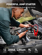 AstroAI B8 3000A Car Battery Jump Starter, 12V Jump Starter Battery Pack (up to 9.0L Gasoline and 7.0L Diesel Engine),
