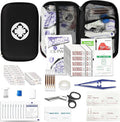279PCS Small Travel First Aid Kit Supplies for Business, First Aid Emergency Set Backpacking Essentials Items Trauma Survival