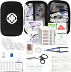 279PCS Small Travel First Aid Kit Supplies for Business, First Aid Emergency Set Backpacking Essentials Items Trauma Survival
