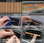 NBTEPEM 27 PCs Orange Bling Car Accessories Set for Women, Steering Wheel Covers Universal Fit 15 Inch, Bling License Plate Frame, Bling Phone Holder, Bling Car Coasters (Orange Diamond)