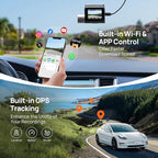70mai Dash Cam Front and Rear A510,1944P+1080P with STARVIS 2 IMX675 and 64GB Card, Dash Camera for Cars, 4G LTE Support, ADA